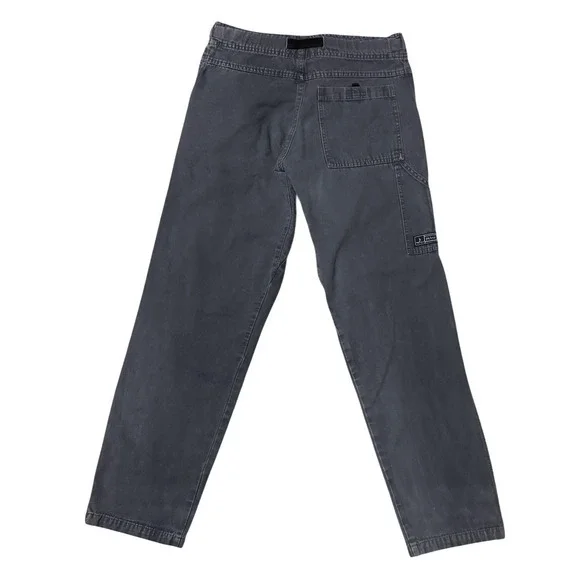 Vintage Prana Pants Mens Small Belted Climbing Gray Canvas USA Made Gorpcore - Picture 6 of 9